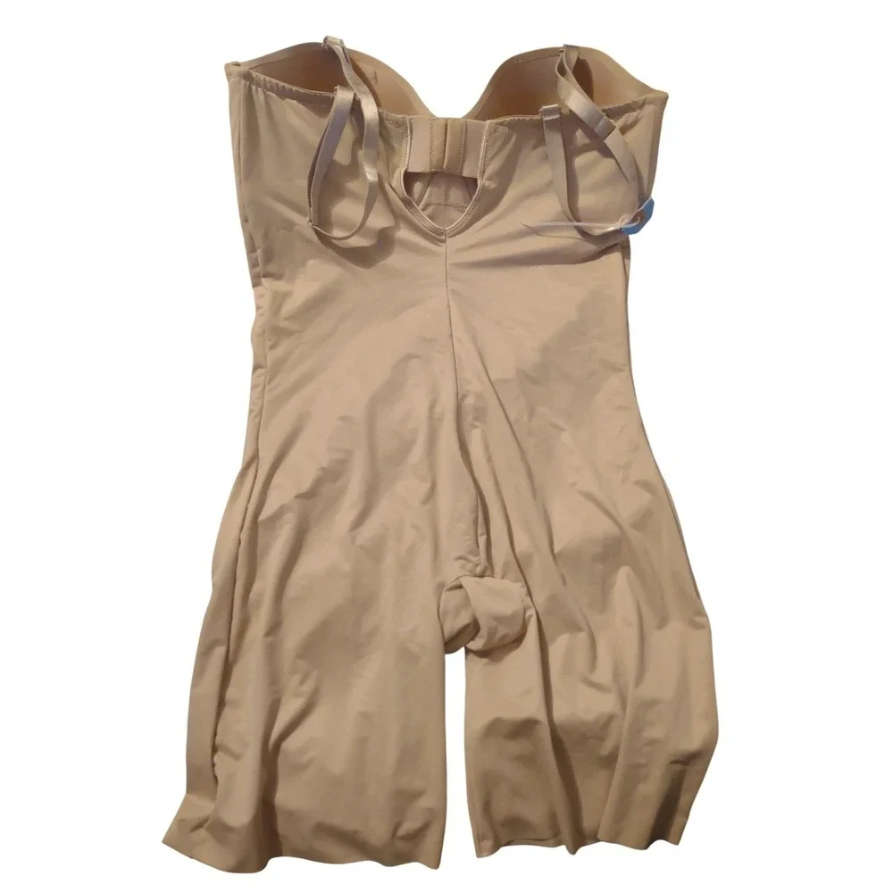 Red Hot by Spanx Strapless Cupped Bodysuit Neutral Beige Shapewear 10173R 1X - Picture 10 of 10